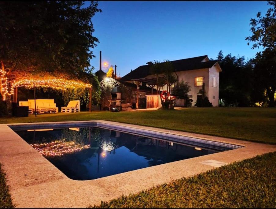 Villa A Vina De Lina. Turismo Rural Con Piscina Y Finca. Pontevedra Exterior foto